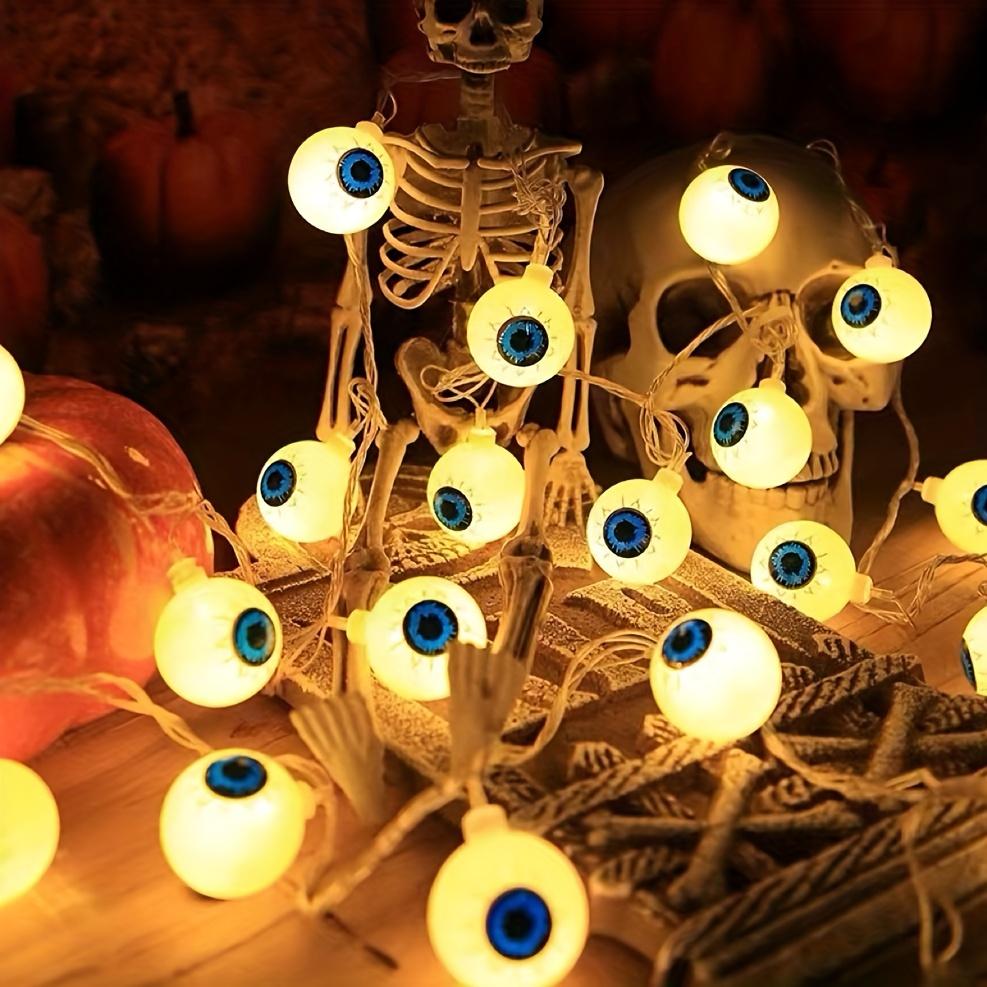 

Halloween Eyeball String Lights, Battery Operated, LED LED Light Strings for House Decorations, Outdoor IP44 Holiday Ornaments Garden Yard Window Porc 59.06 inch 10 Lights