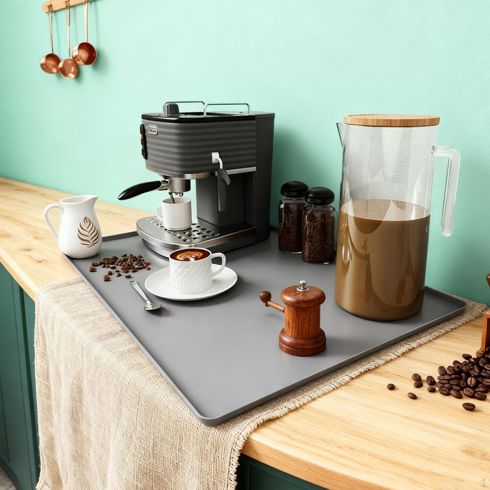 Mini Fridge Silicone Mat Air Conditioner Drip Pan with Raised Edge Floor Protector under серый 1350₽