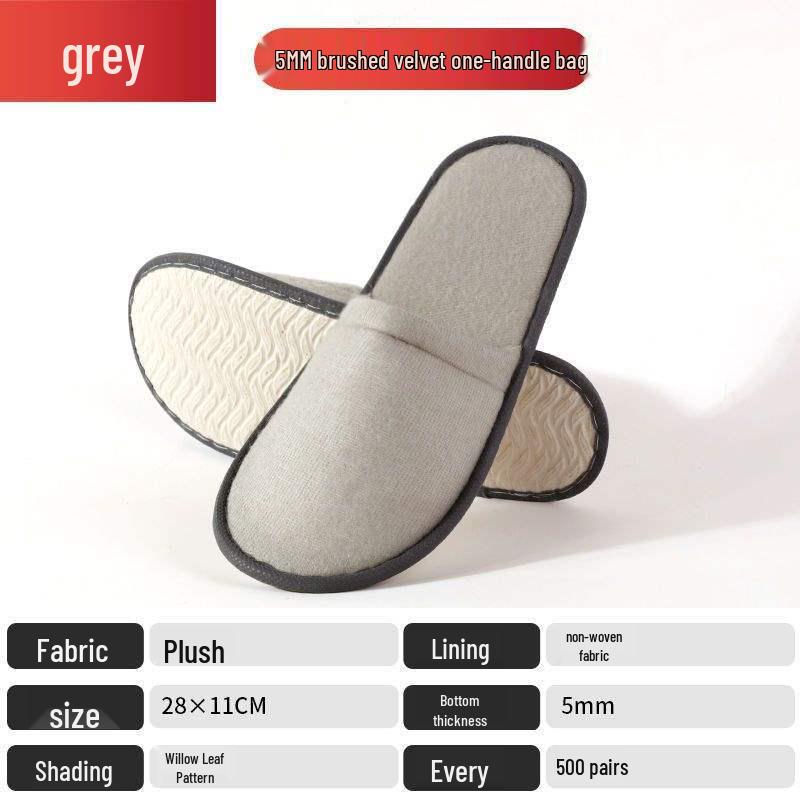 Luxurious Non-slip Hotel & Home Disposable Slippers