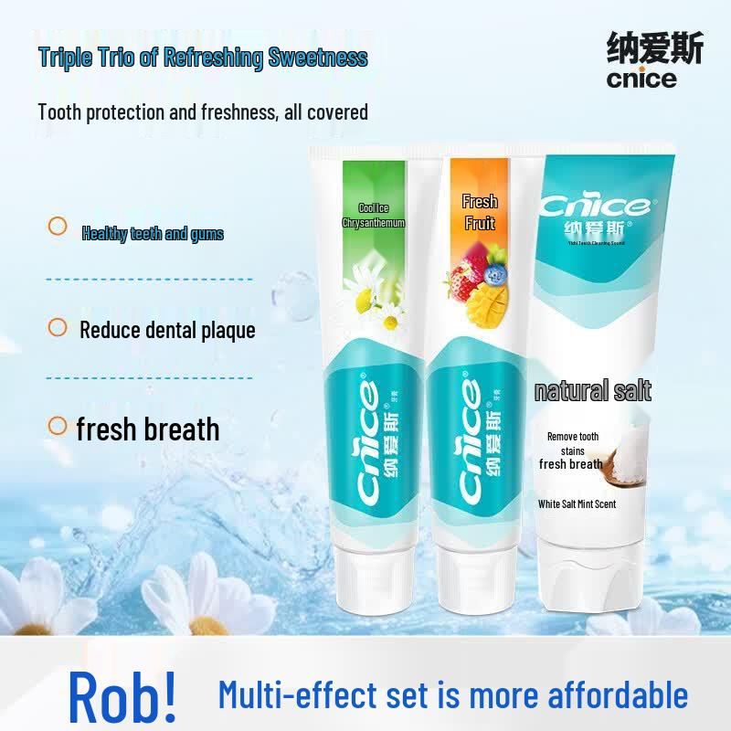 NICE Multi-Effect Toothpaste Variety Pack (6 x 120g)