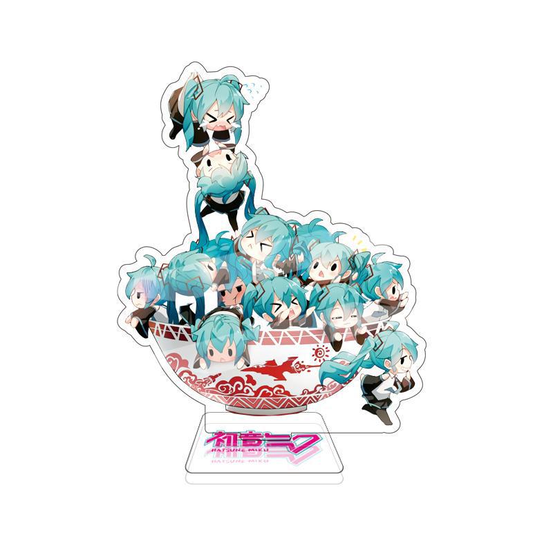 15CM New Anime Hatsune Miku Princess Acrylic Small Standing Brand Display Virtual Idol Around The Stock Decorative Ornaments