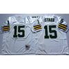 Green Bay Packers NFL Jersey Retro Hombre Mujer Algodón Ropa para Fans Deportivos Uniforme de Equipo 92 5 15 66 MN