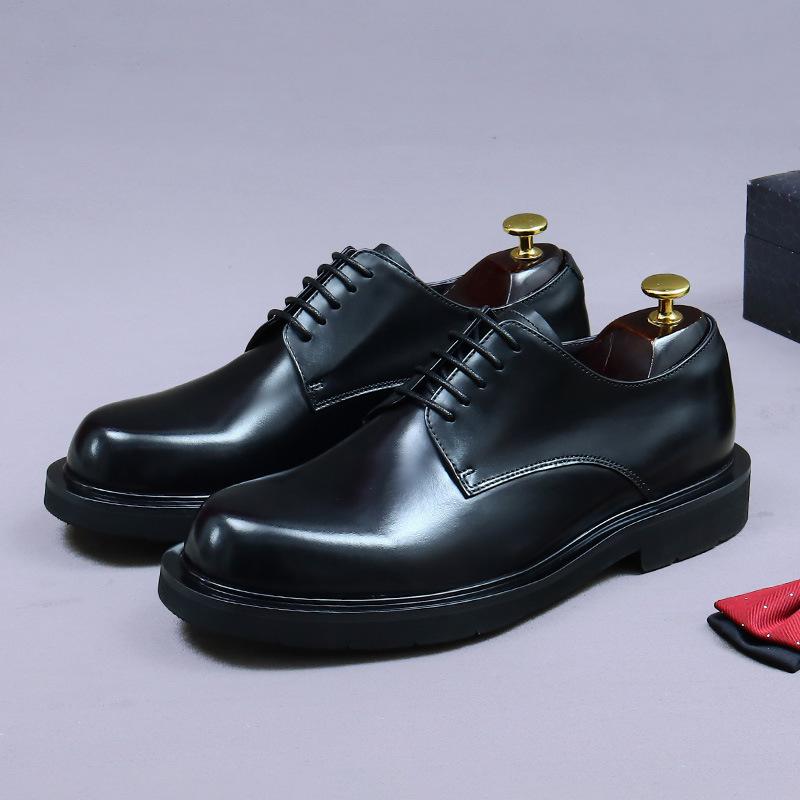 High-end leather shoes formal leather business casual commuter leather shoes men's first-layer cowhide shoes