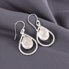 Rare Black Rutile Gemstone 925 Sterling Silver Jewelry Handmade Earrings 1.70" EE-96-32