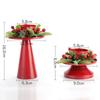 Reusable Christmas Candlestick Red Christmas Desktop Ornament Candle Container Candle Holder  Gift