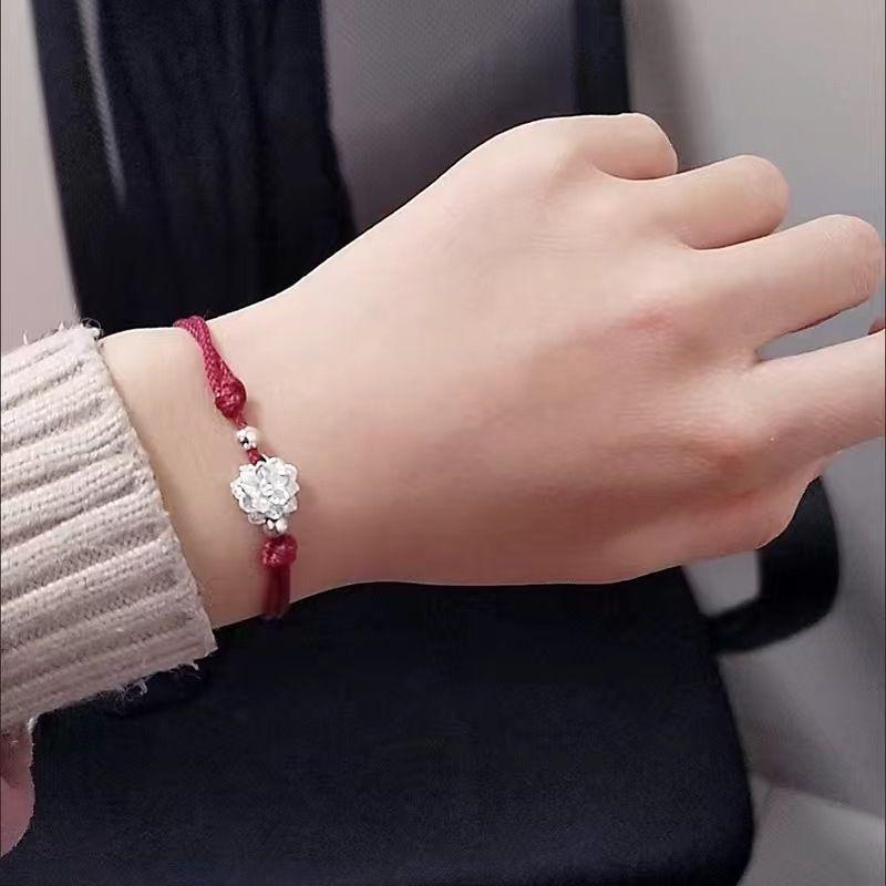Lotus Leather Woven Bracelet: Stylish Gift for Students and Friends