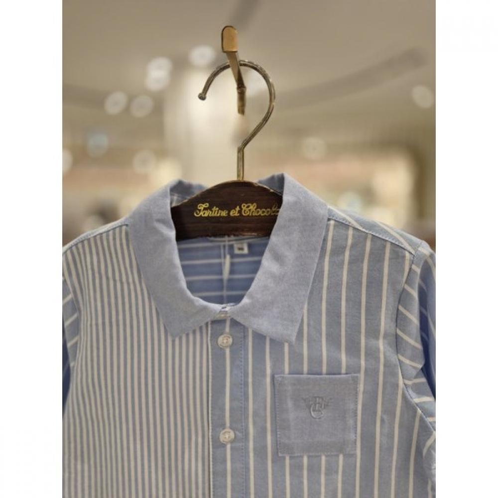 Chocola Denver Color Block Shirt Set Ttomxt062