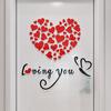 Romantická láska 3D Heart Loving You Nálepka na zeď Dekor DIY Decal Home Office dárek