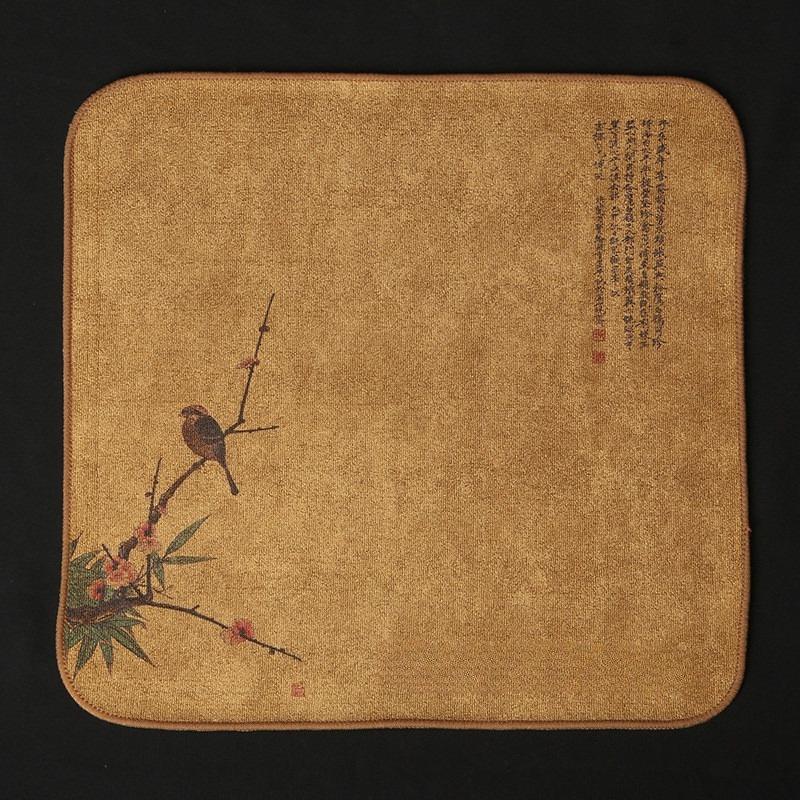 Colorful tea towel, absorbent cloth, thickened dining table cleaning tea cloth, cotton home kitchen cleaning cloth