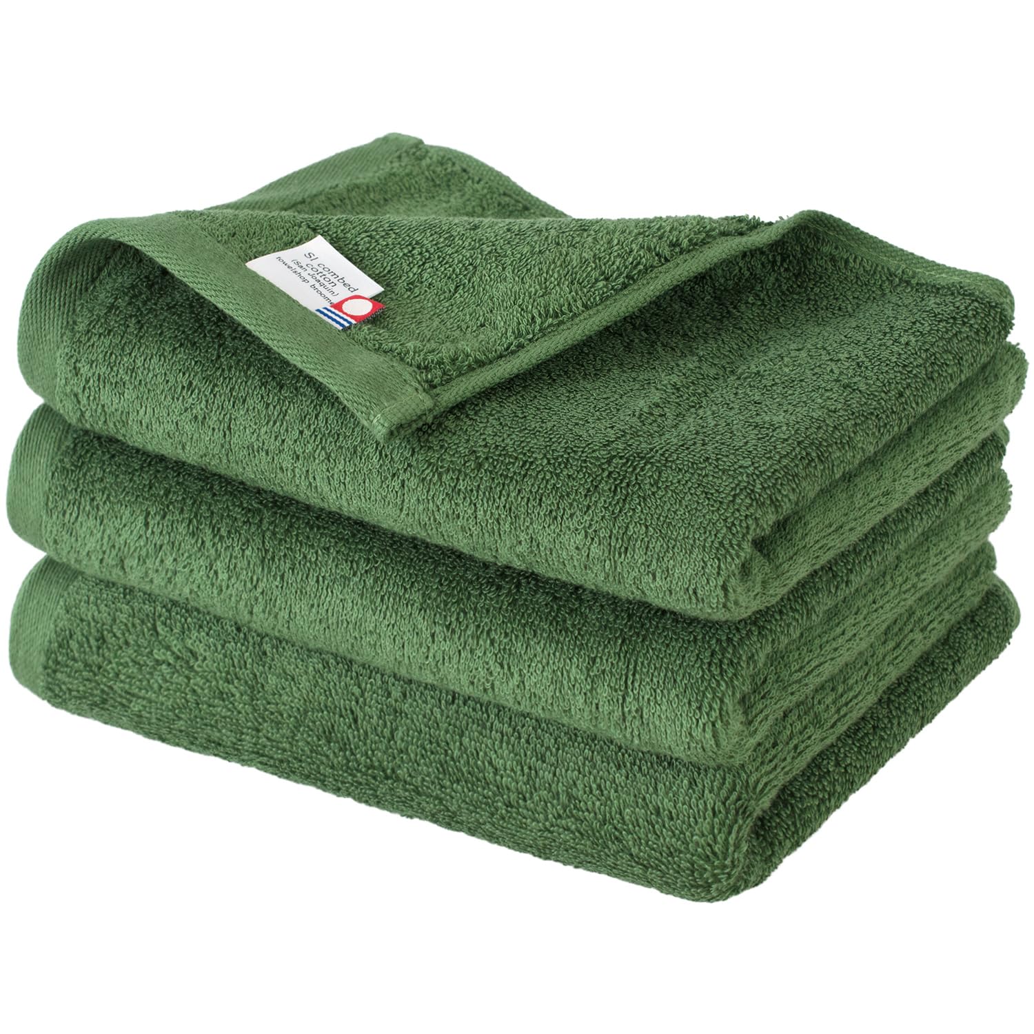 

Bloom Imabari Leon Набор полотенец для лица из хлопка Сан-Хоакин, 3 шт., (мох зеленый)