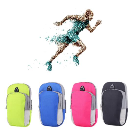 Outdoor-Sport, Laufen, Radfahren, Armtasche, Handy-Aufbewahrungstasche mit Kopfhörerloch
