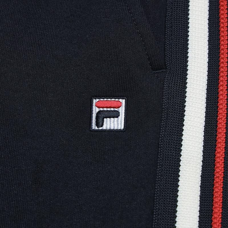 FILA Heritage Classic Striped Soft Yarn Knitted Straight Loose Casual Pants Women bottoms Legendary-Blue F11W548605FNV