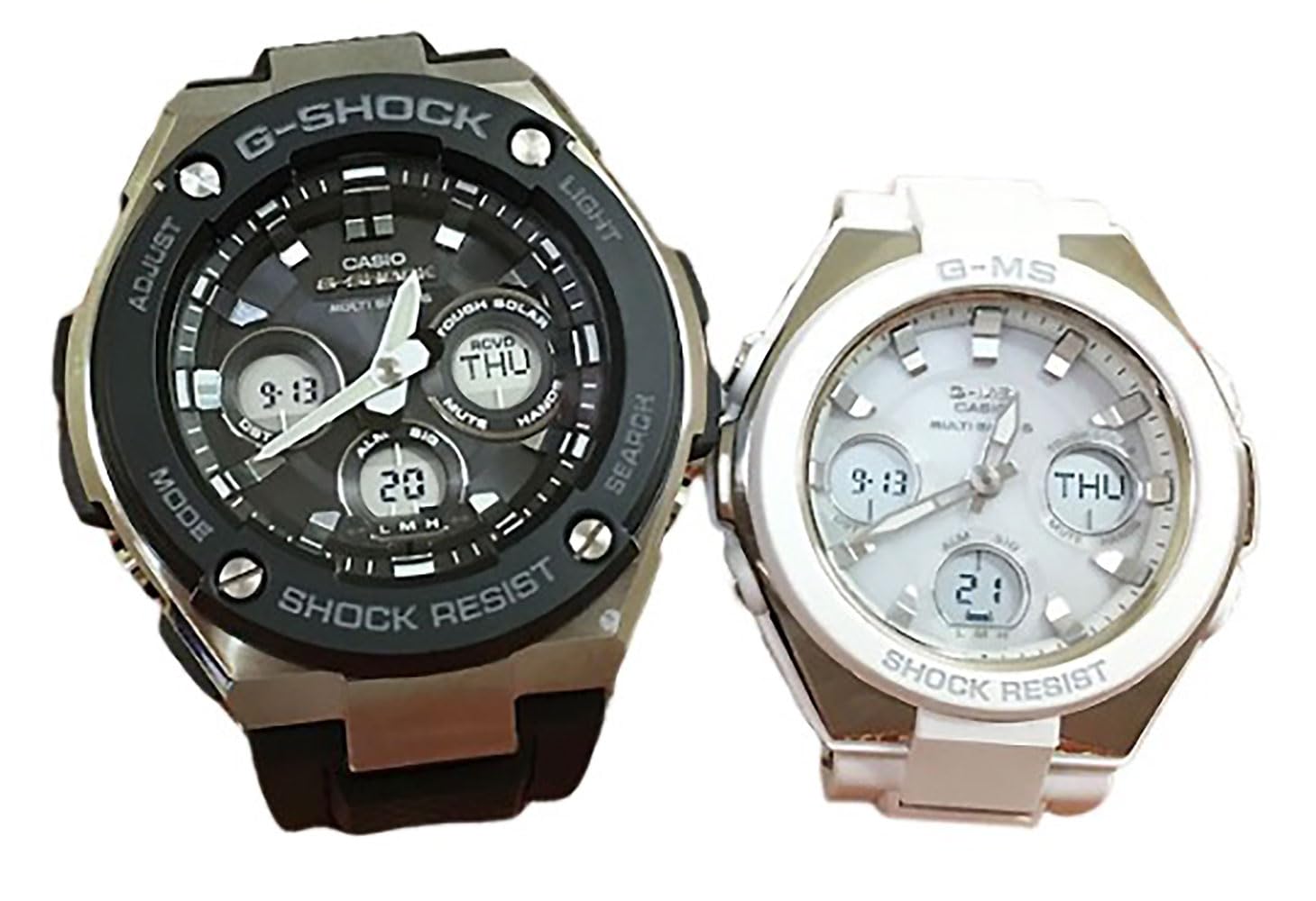 

[Casio] CASIO Pair Watch G-SHOCK G-Shock BABY-G Baby G Ana-Digi Radio Solar Genuine Pair Case Set of 2 GST-W300-1AJF MSG-W100-7AJF Watch