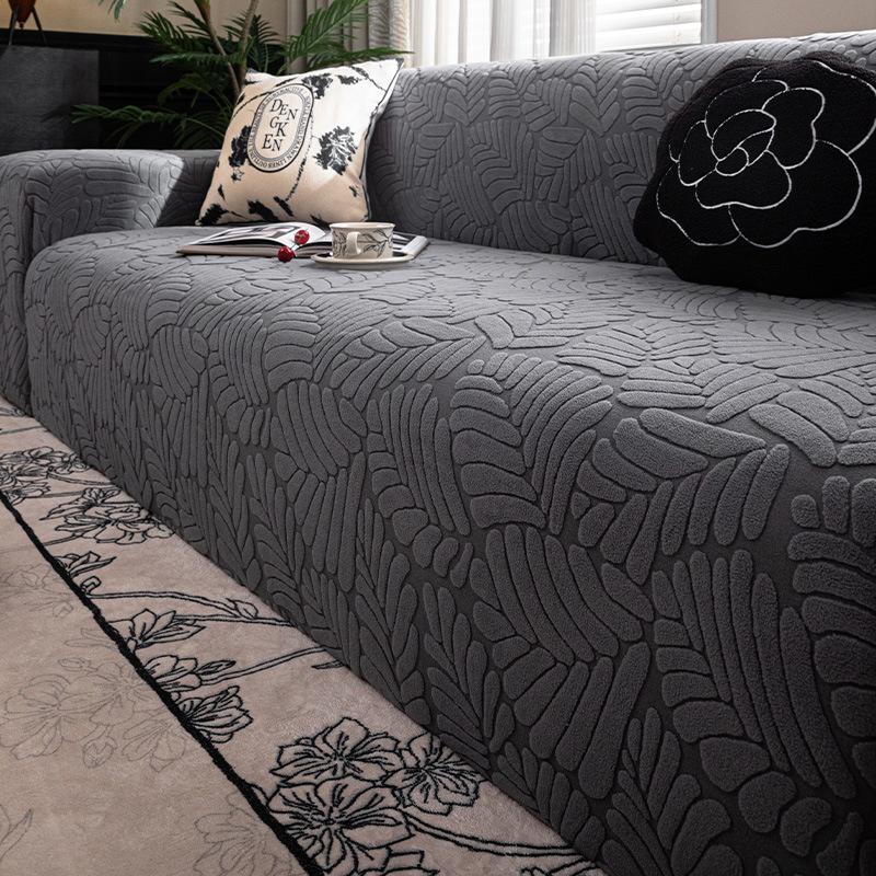 Four Seasons Universal Fashion Velvet Lazy Sofa Cover Simple Windproof Anti Slip Anti Cat Scratch Anti Dust All Inclusive Sofa Cover