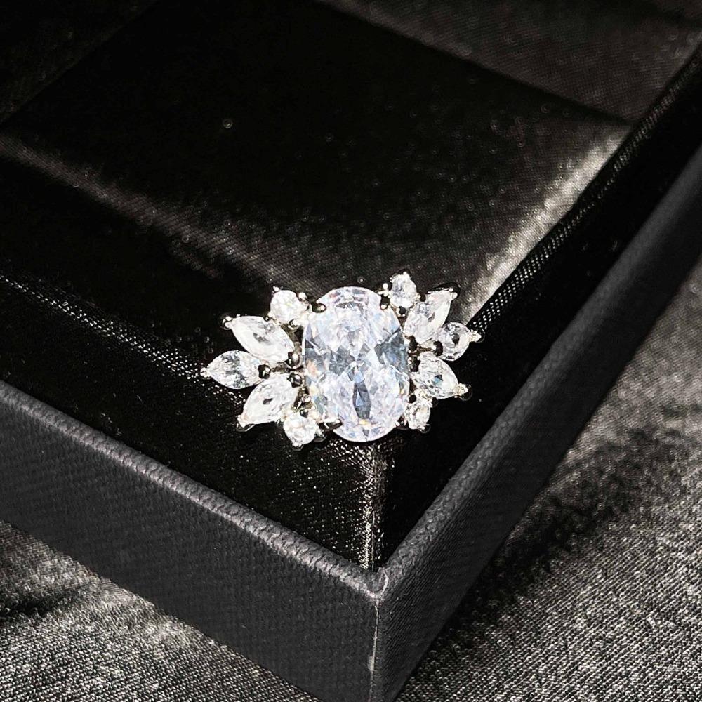 Open Ring with Simulated Asscher Cut Yellow Diamond and Swiss Topaz Blue Pink Gemstone for Women adjustable