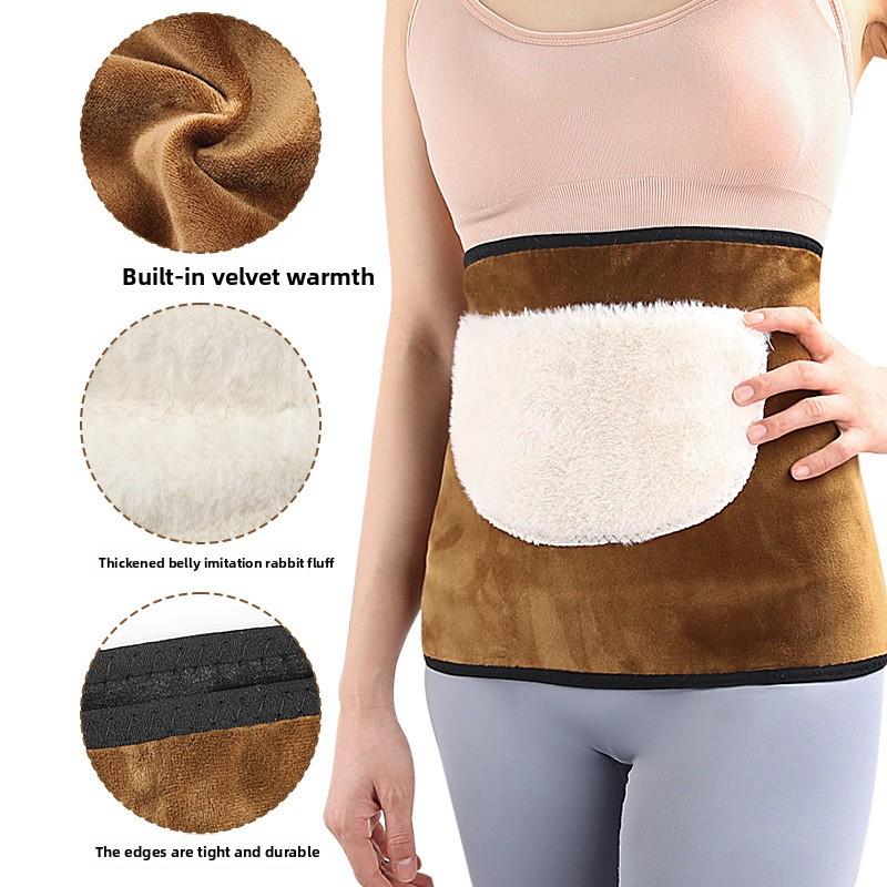 Full Velvet Belly Circumference Double-layer Thickened Velvet Belly Protective Gear To Keep Warm and Waist Protection