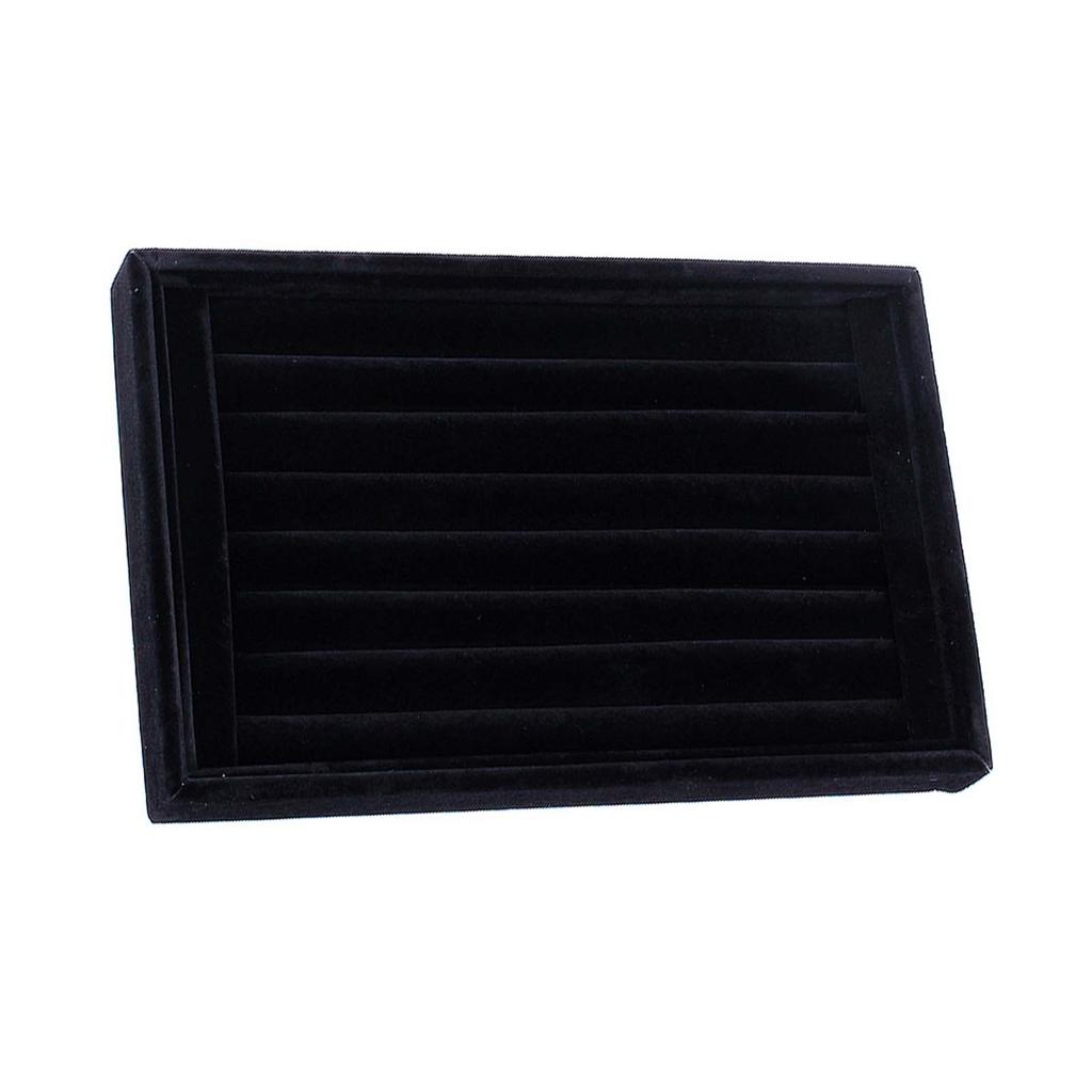 Ring Jewellery Display Storage Box Tray Case Organiser for Tie Clip Earrings