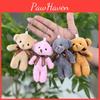 Short Delightful Soft Fur Bear Plush Keyring Perfect For Couples And Gifts Adorable