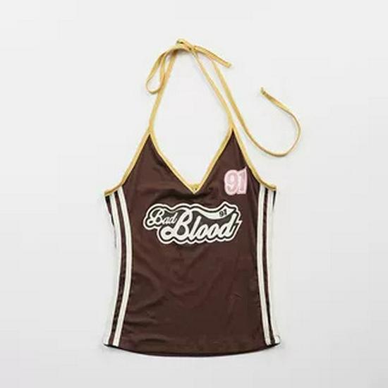 

Korean Badblood BCAC American Retro Hot Girl Camisole - Women s Summer Niche Top Small