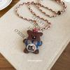 Retro Cartoon Bear Pendant Necklace for Women - Vacation Style Fashion Statement