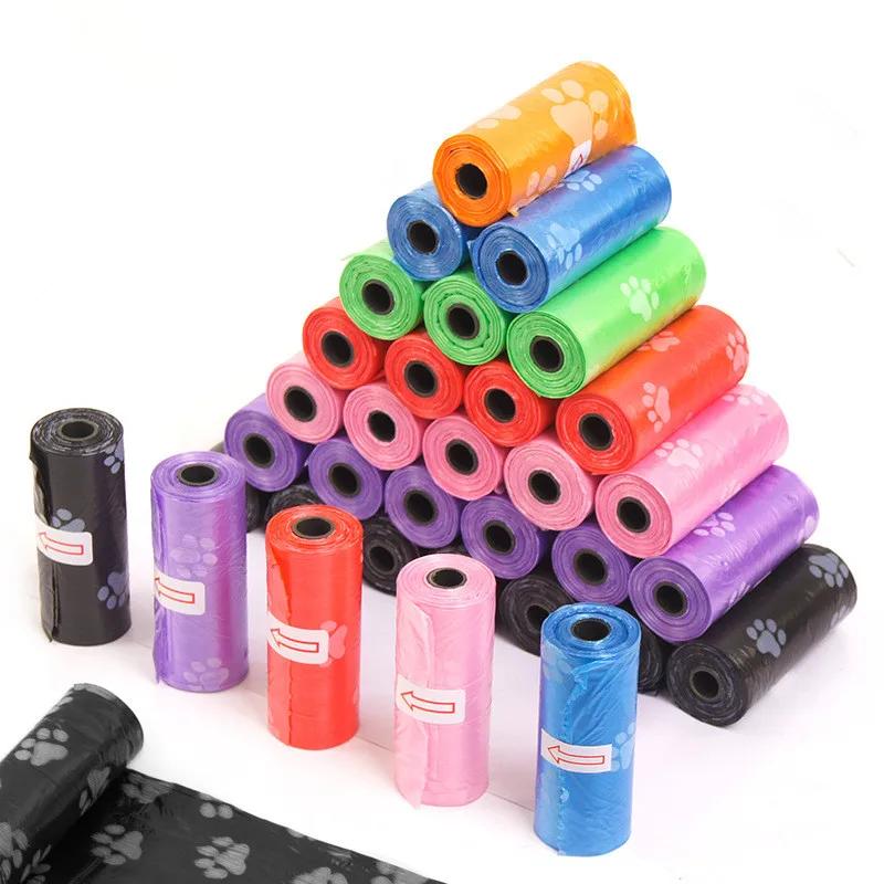 

3-5-10Roll Разлагаемые мешки для отходов домашних животных Уборка собак и кошек Сменный мешок для мусора Мешок для собачьих отходов Диспенсер для мусорных мешков Чистка на открытом воздухе 3Roll