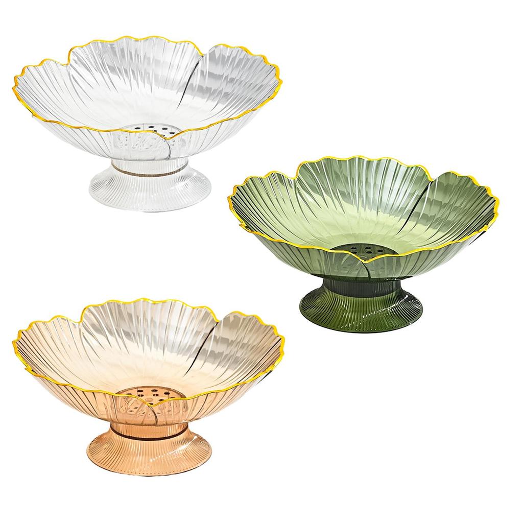 Miska na owoce z otworami drenażowymi, zdejmowana podstawka, pojemnik na przekąski, do dekoracji stołu, blatu, jadalni, biura, kuchni