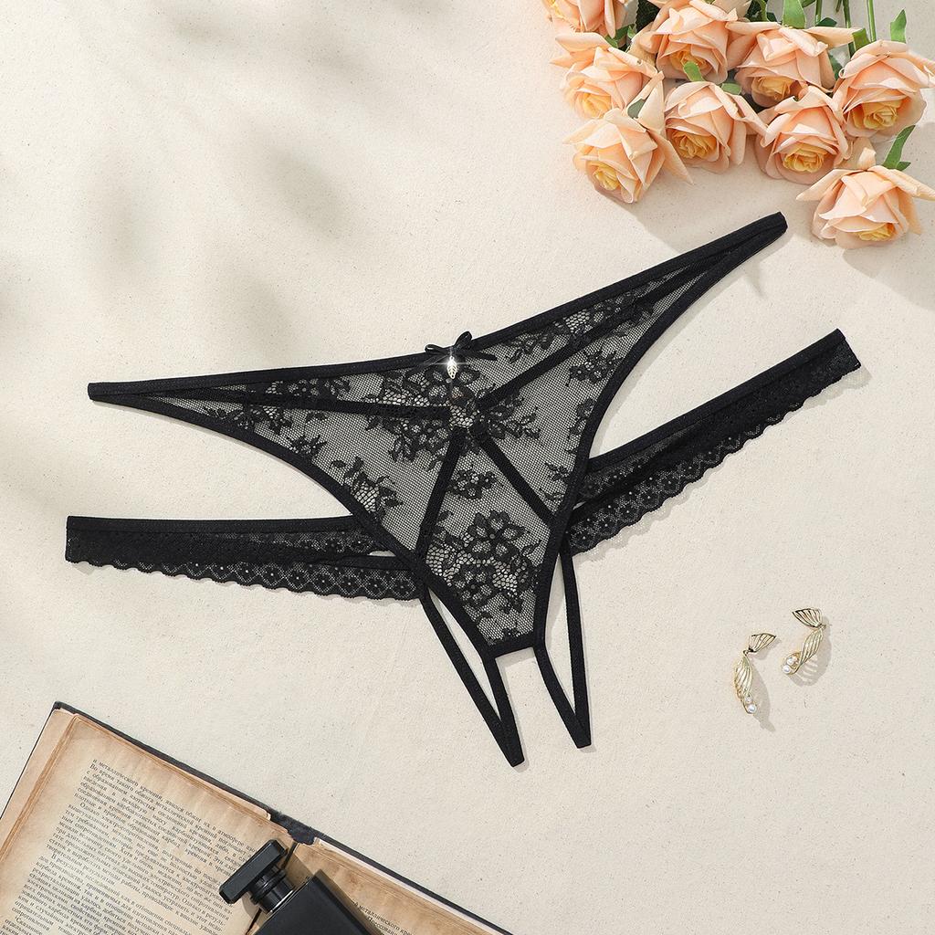 Sexy Underwear Women's Lace Sexy Underwear Low Waist Thong Women's Open Style Non Slip Sexy Underwear Transparent Hollow Underwear Large Sex Underwear