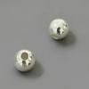 S925 Sterling Silver 3D Round Faceted Beads for DIY Jewelry Accessories
