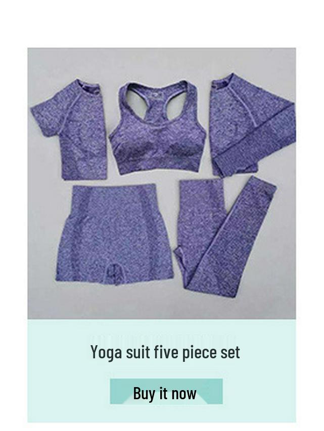 Summer Seamless Dot Yoga Set: Women's Quick-Dry Shorts, Tee, and Long Pants for Running and Fitness