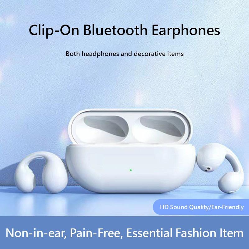 

Беспроводные наушники с зажимом для ушей Bluetooth 5.3, беспроводная игровая Bluetooth-гарнитура, удобные в ношении наушники с длительным сроком службы батареи