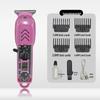 LCD Display Electric Hair Trimmer: Professional Salon Clear Body Shaver