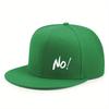 Flat Brimmed Baseball Cap For Men AND Women With NO Printed Fashion Versatile Casual Hip Hop Hat For Outdoor Street Going