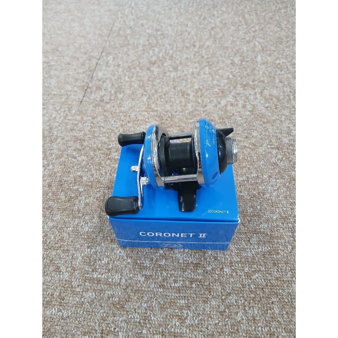 Used Daiwa CORONET II bait reel blue