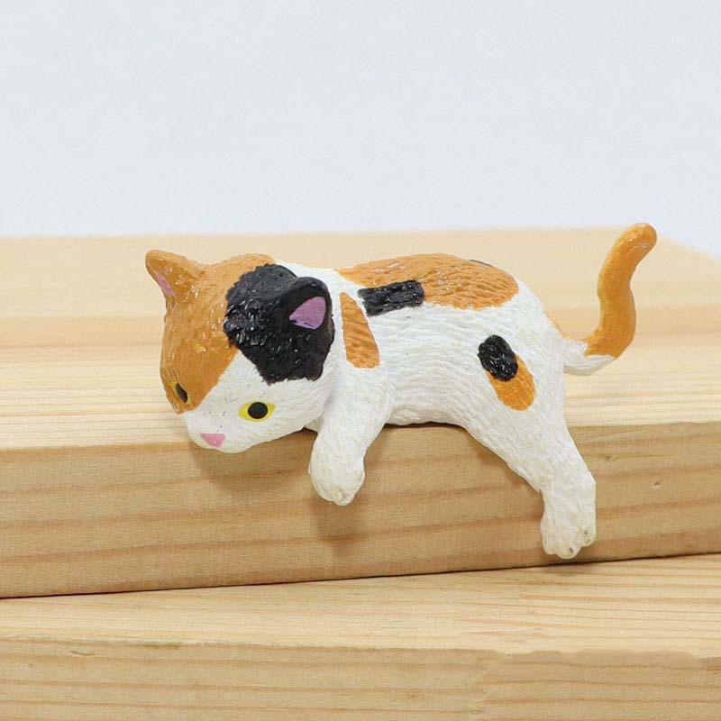 Tegneserie Simulering Akvarium Kantheng Katt Akvarium Ornament Figur Minilandskap Hjemmedekorasjon Søte Skrivebordsgaver