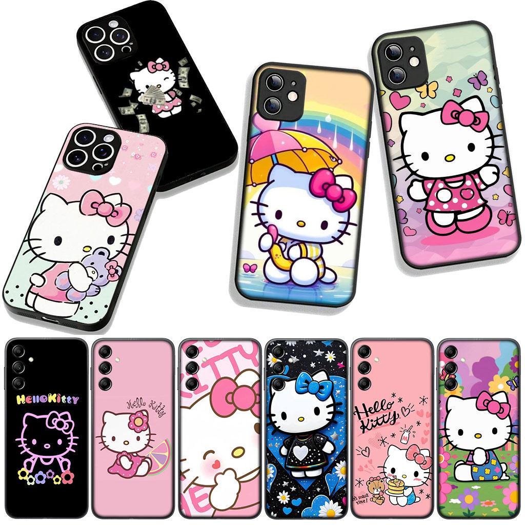 Cover for Apple iPhone 16 15 14 Plus 13 12 Mini 17 Pro Max + ProMax 16E Air Phone Case Hello Kitty Cat PInk