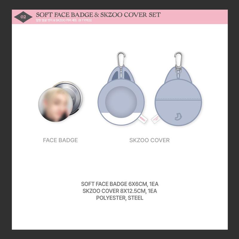 [PRE ORDER] Stray Kids – DO IT POP-UP STORE SOFT FACE BADGE & SKZOO COVER SET