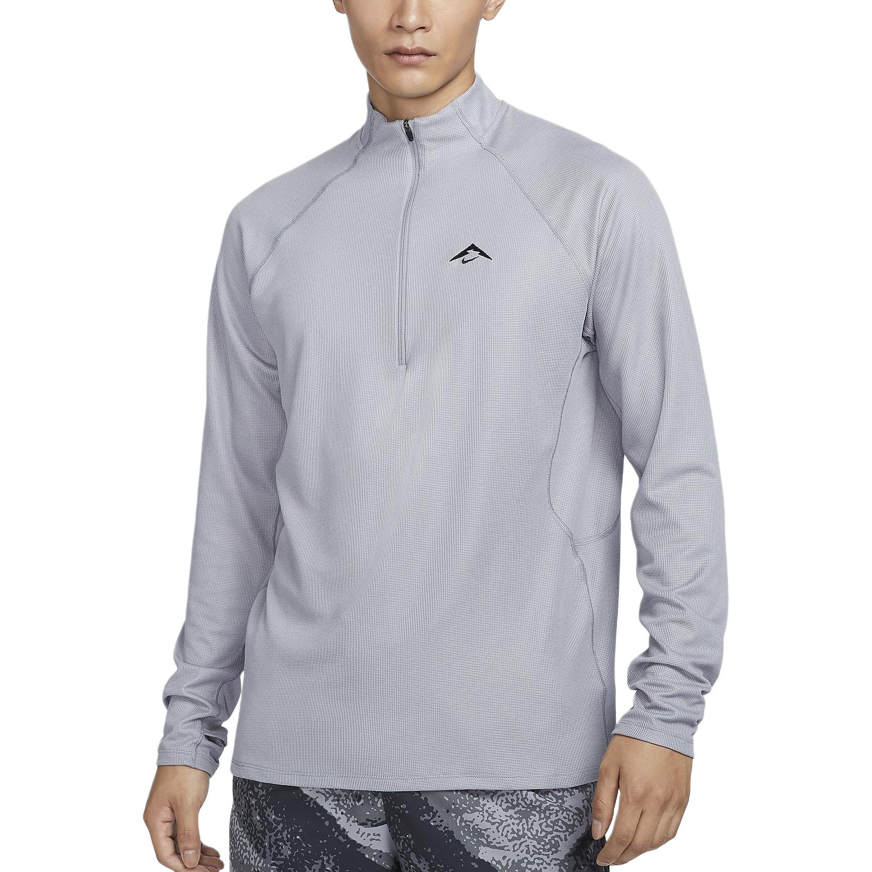 

Nike Dri-Fit Trail Solid Versatile Comfortable Moisture-Wicking Warm Long Sleeve T-Shirt Men Tops Cement-Gray FV9995078 XL