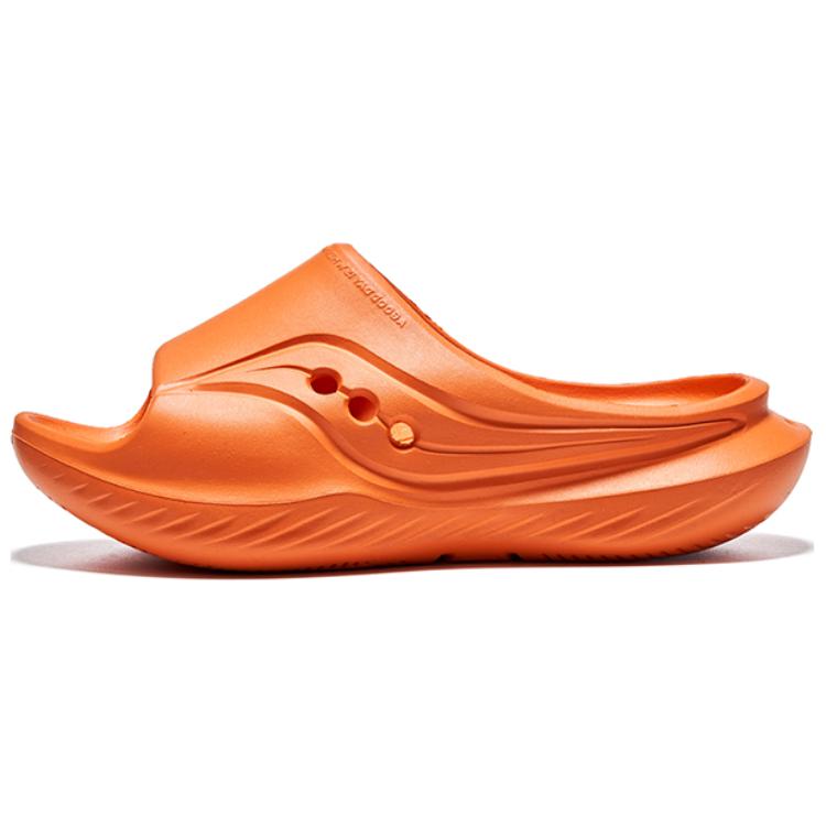 Saucony Cradle Slip Resistant Abrasion Resistant Slide Slippers Unisex Orange S28901-10