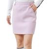 Jun Rope Cardboard Knit Embossed Lavender Size L & Skirt, (52),