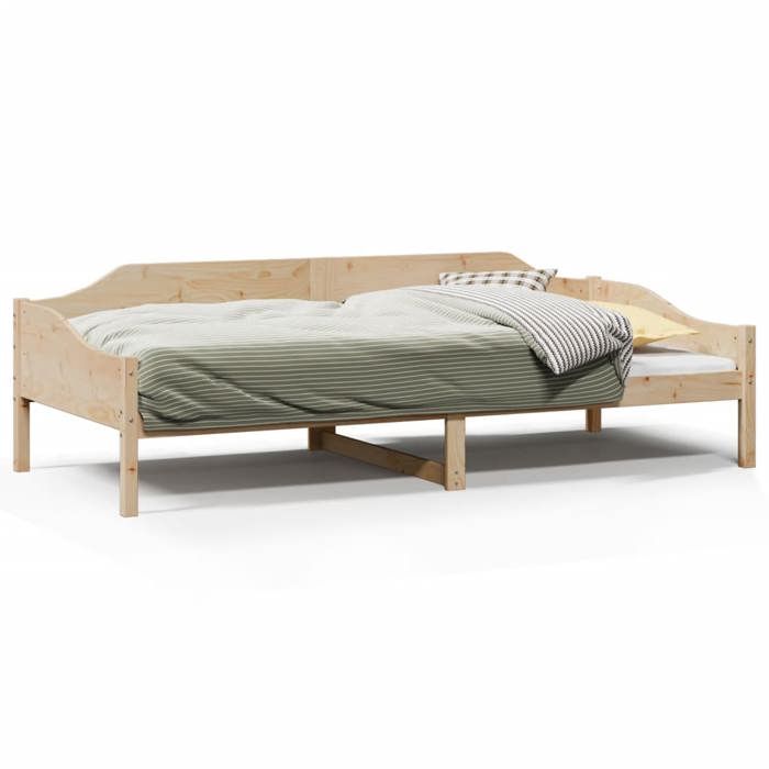VidaXL Bed Frames 90x190 Cm Solid Pine Wood, Bedroom Furniture, Bed Base, Wooden Bed, Bed, Single Bed, Frame 850917