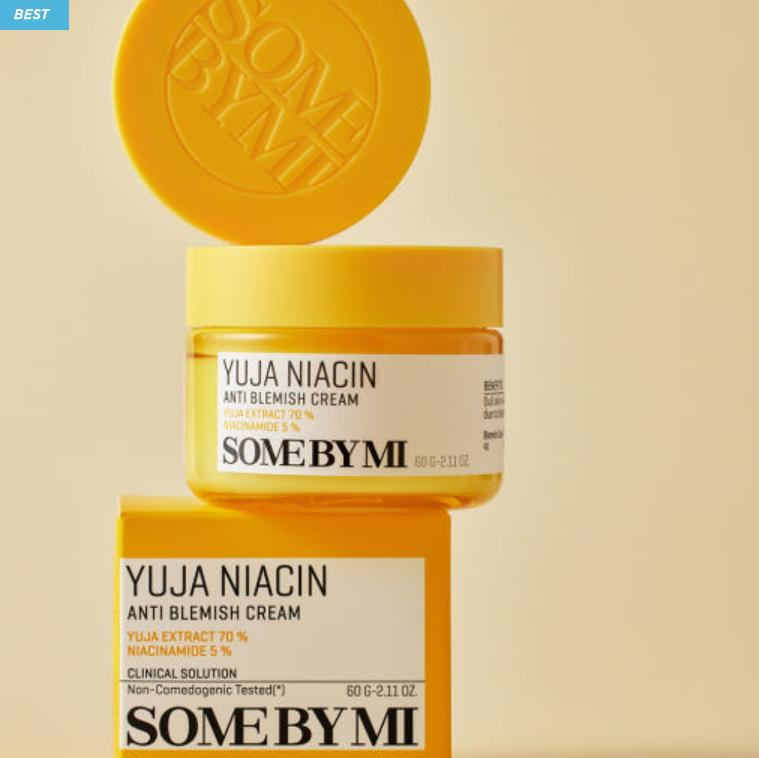 SOME BY MI Yuja Niacin Anti-Pickel Creme 60g | Aufhellend & Fleckenmildernd | Koreanische Hautpflege