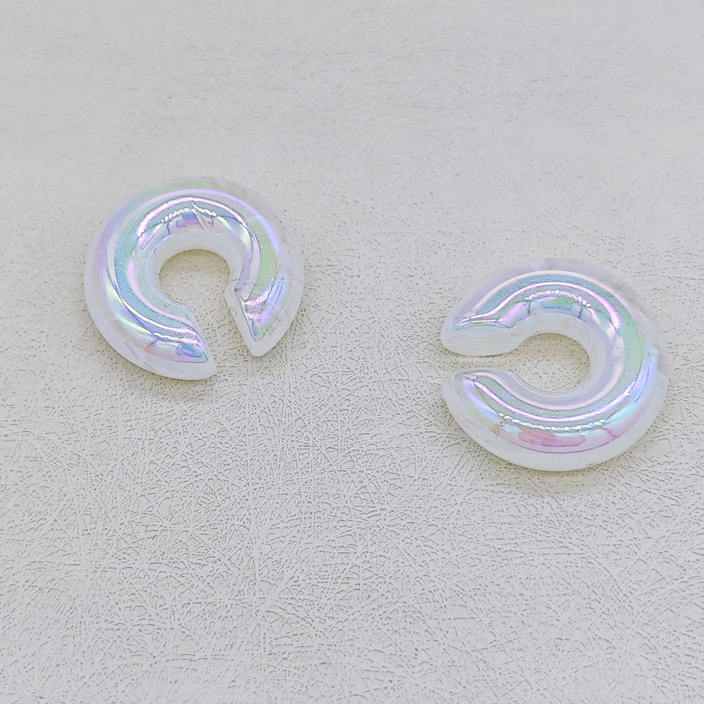 Cross border European and American women's colorful threaded ear clips without ear holes exaggerated ear bone clips and earrings