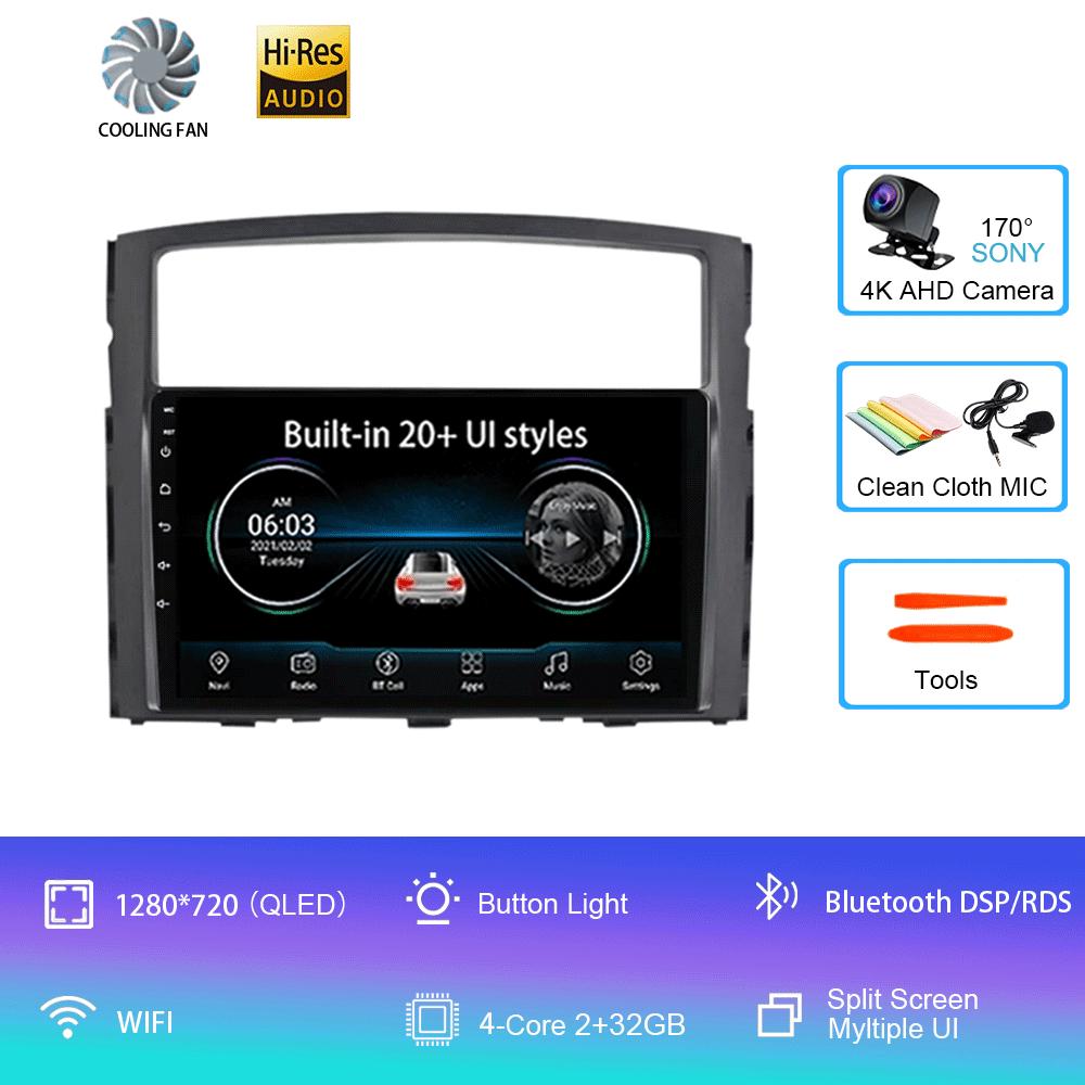 

2Din For Mitsubishi Pajero 4 V80 V90 2006-2014 2018 2020 4G Android 14 Car Stereo Radio Multimedia Video Player Navigation GPS CHINA
