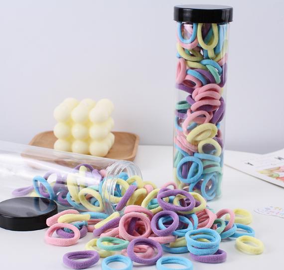 Children s Autumn Winter Hair Ring High Elastic No Hair Injury Baby s Polyester Barrel 100 Korean 2026 Internet Popular New Hair