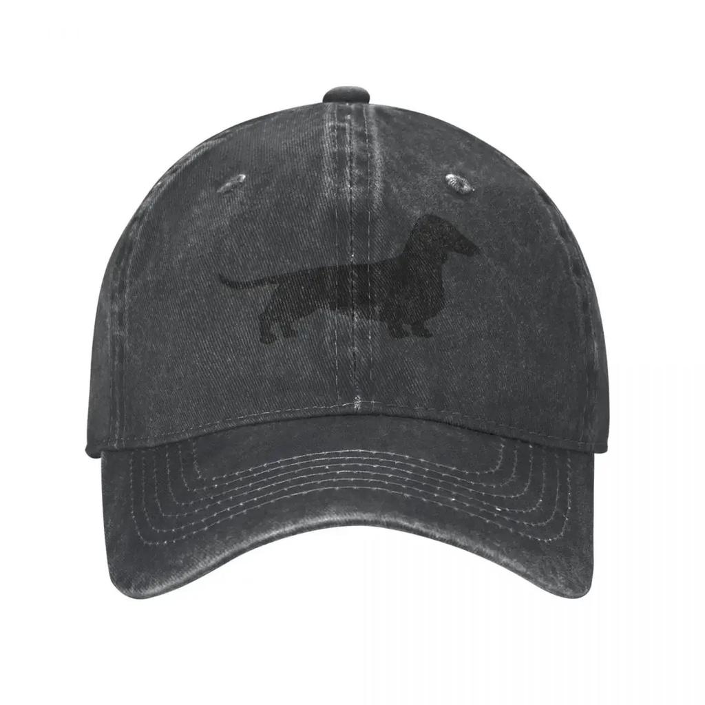 Dachshund Weiner Dog Baseball Cap Vintage Distressed Washed Men Women Outdoor