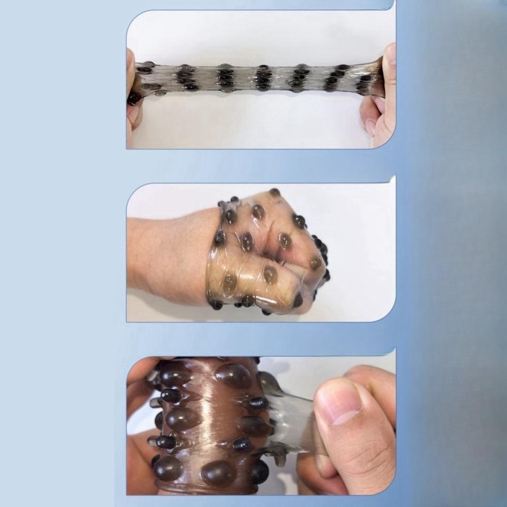 MELEON Soft Elastic Penis Extension Sleeve Delayed Ejaculation Condoms Cock Extender Increase Dick Sleeves Adult Sex Toys For Men