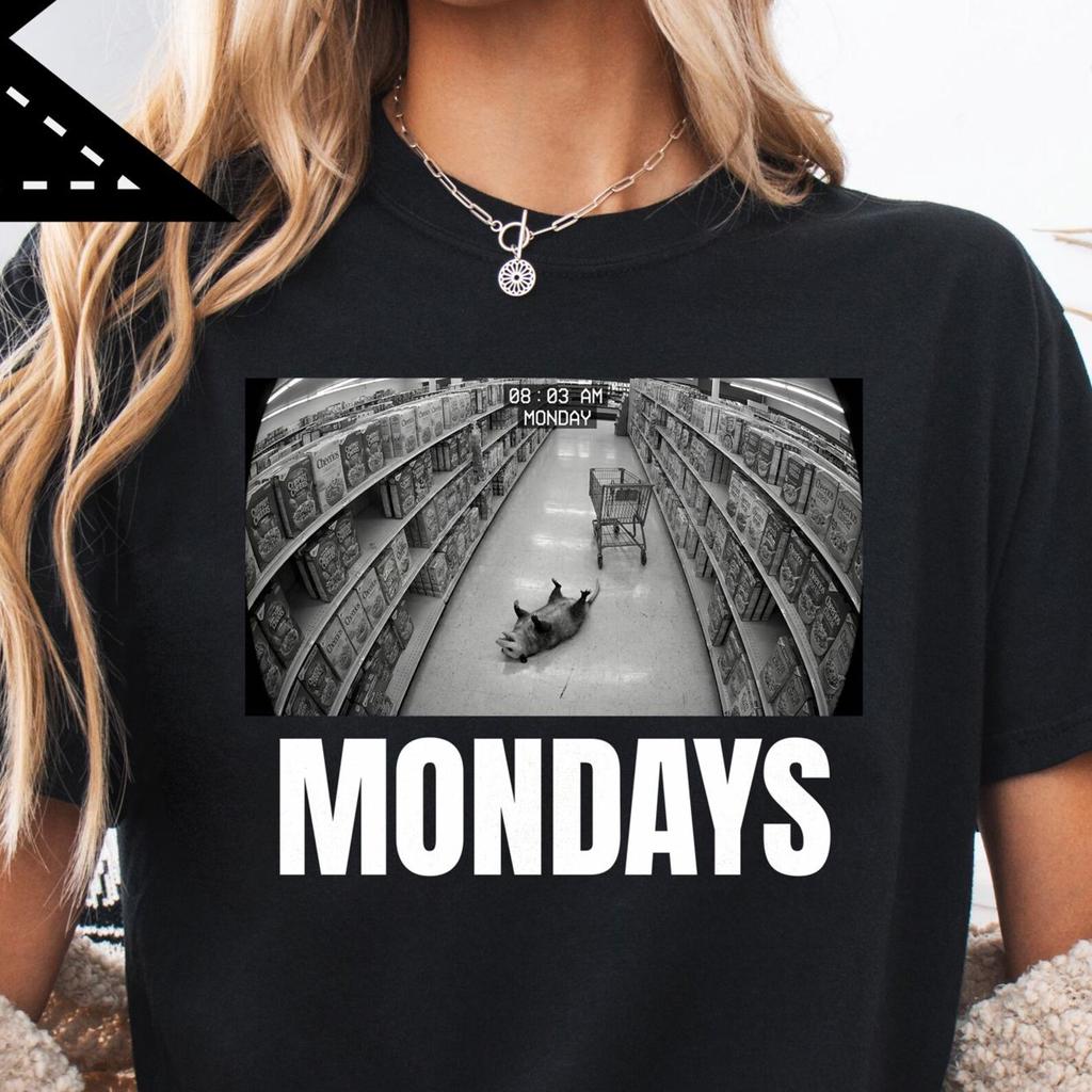 Mondays Opossum Meme T-shirt, Adult Humor Shirt, Sarcastic Shirt, Funny Comfort Colors® Shirt