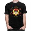 Custom Day Of The Dead Sugar Skull T Shirts for Men Pure Cotton Tee Tops Mexican La Calavera Catrina Tshirt Short Sleeve