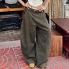 2025 Chic Street Style: Loose Wide-Leg Spliced Denim Pants