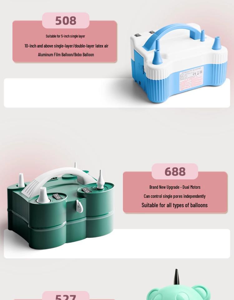 Automatic Electric Balloon Pump - Portable Inflator & Blower